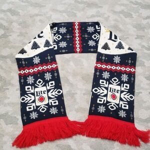 Miller Lite Scarf Adult One Size Blue Fringe